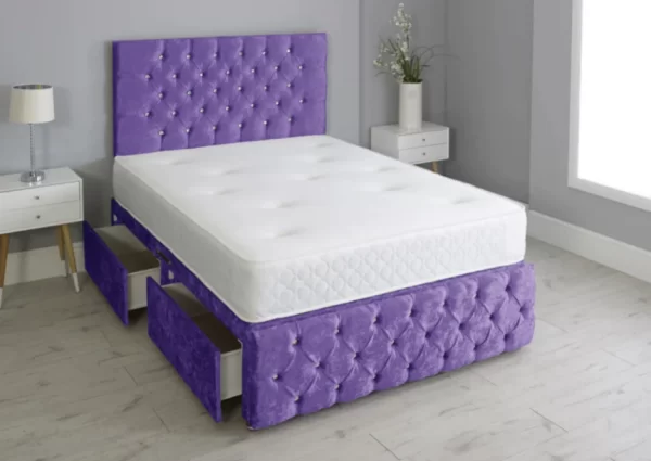 Applebee Chesterfield Divan Bed Set with Footboard