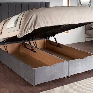 wingback ottoman bed