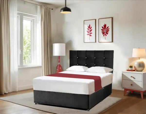 Cube Double Divan Bed - Available All Sizes