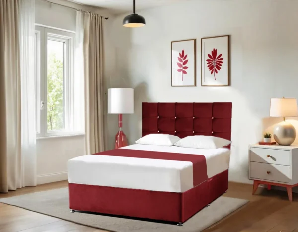 Cube Double Divan Bed - Available All Sizes - Image 2